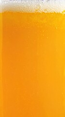 Fresh Orange Juice Bubbles Closeup Macro.