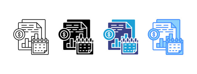 Schedule Multipel Icon Set.