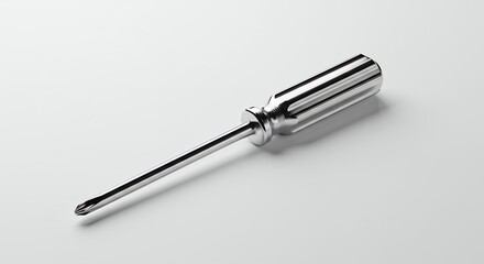 Single chrome screwdriver