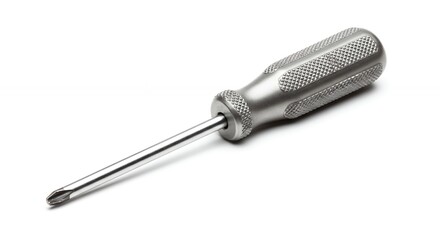 Single screwdriver against white background