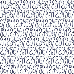Digital cartoon texture made up of large numbers.