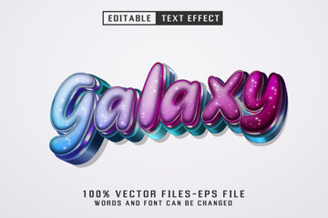 Galaxy 3d Text - Editable Text Effect