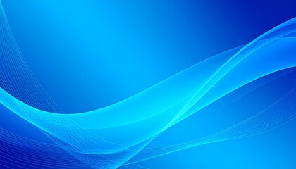 Fototapeta premium Abstract blue background with flowing lines and a smooth, soft wave pattern, ideal for modern technology and water-themed designs