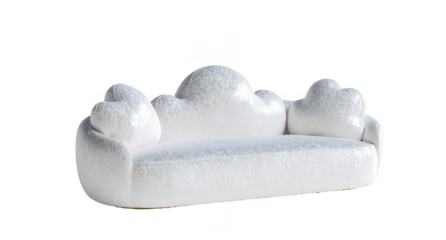White cloud-shaped sofa (4)
