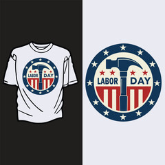 Labor Day Vector Illustration for T-Shirt Design