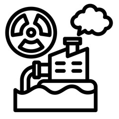 Fototapeta premium Hazardous Waste Icon