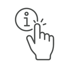 contact and support thin line icons 