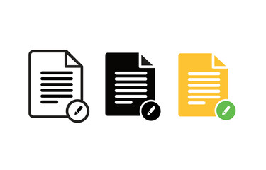 Document with Edit Icon 
