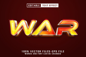War Metalic Text - Editable Text Effect