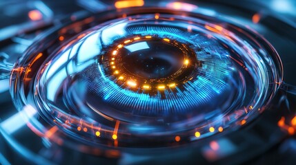 A smart contact lens with built-in augmented reality capabilities