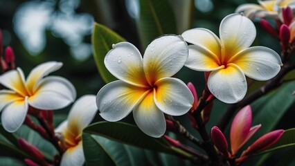 Fototapeta premium frangipani plumeria flower