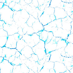 Old cracked blue paint on a grunge wall texture with an earth map-like pattern