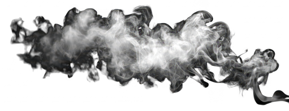 Wispy white smoke against black - Powered by Adobe