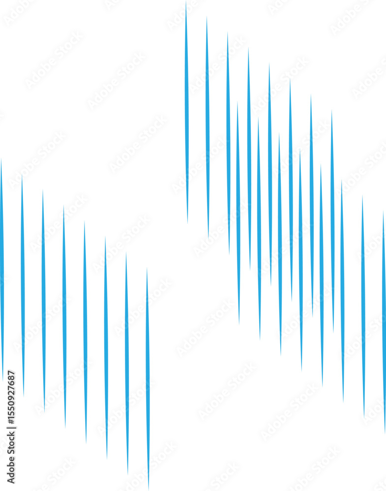 Poster blue barcode wave background with data and financial graph elements