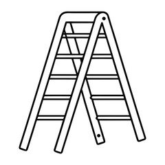 ladder isolated on white background