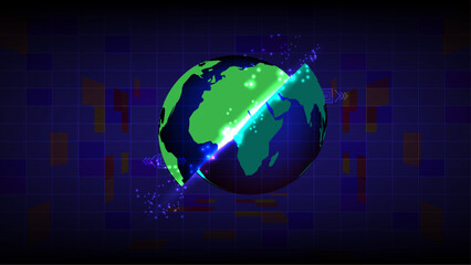 Global Connection in Hand Earth Protection & Digital Future