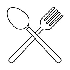 vector illustration of a fork