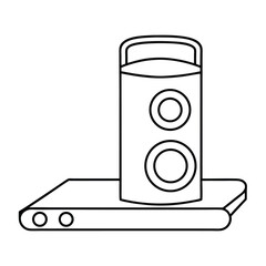 vector illustration of a music player