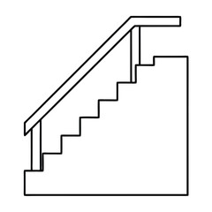 staircase isolated on white