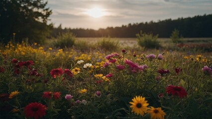 Fototapeta premium field of flowers