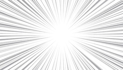 Comic radial burst effect with grey on white.