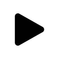 transparent png vector image of video play button with rounded triangle icon