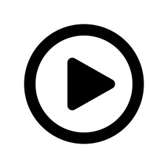 transparent png vector image of video play button with rounded triangle icon