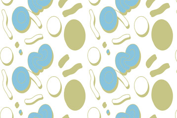 seamless pattern with easter eggs