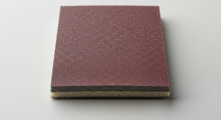 Fototapeta premium Closeup of layered material sample reddish brown and off white colors