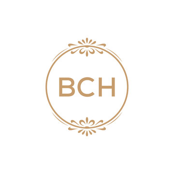 Elegant Monogram Logo Design with Decorative Frame &ndash; BCH Luxury Brand Identity Icon
