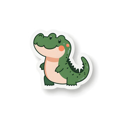 Fototapeta premium Cute crocodile cartoon