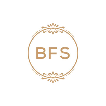Elegant Monogram Logo Design with Decorative Frame &ndash; BFS Luxury Brand Identity Icon
