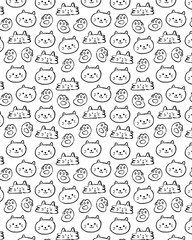 Fototapeta premium Wallpaper cat cute 