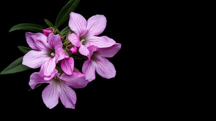 Fototapeta premium Delicate cluster of purple flowers