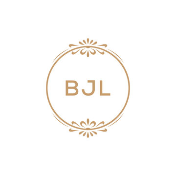 Elegant Monogram Logo Design with Decorative Frame &ndash; BJL Luxury Brand Identity Icon
