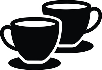 Double Espresso Cup Icon Vector Illustration