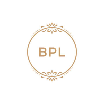 Elegant Monogram Logo Design with Decorative Frame &ndash; BPL  Luxury Brand Identity Icon
