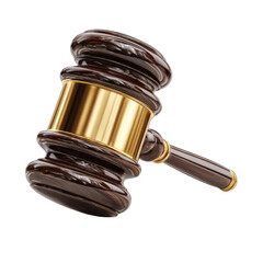 Wooden gavel, gold band, legal (2)