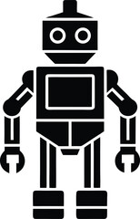 Isometric Robot Icon Vector Illustration
