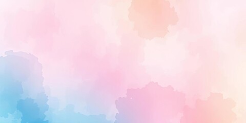Obraz premium Pastel watercolor wash, seamless blend of soft hues , subtle, peaceful