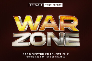War Zone Metalic Text - Editable Text Effect