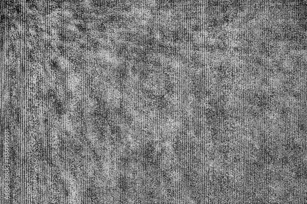 Poster flat design monochrome noise pattern filling frame, showing grid effect by scattered streaks