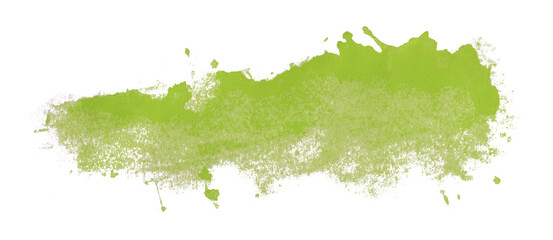 green watercolor background. Artistic hand paint. Isolated on transparent background.