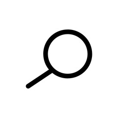 magnifying glass on white background