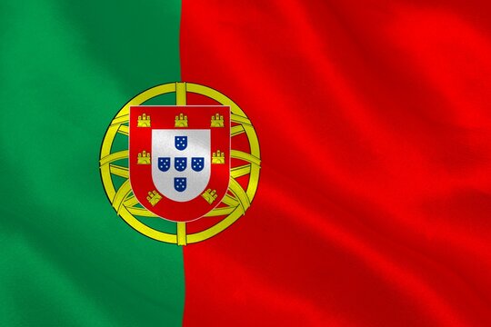Naklejki Digitally generated portugese national flag