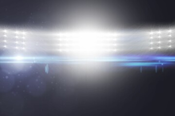 Spotlights against black background