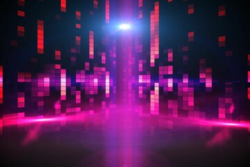Digitally generated disco light background