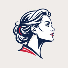 Vector Illustration of Woman Head Mascot – Stylish Female Character Logo Design with Modern Look – Perfect for Branding, Esports, Beauty Products, Fashion Labels, or Creative Projects

