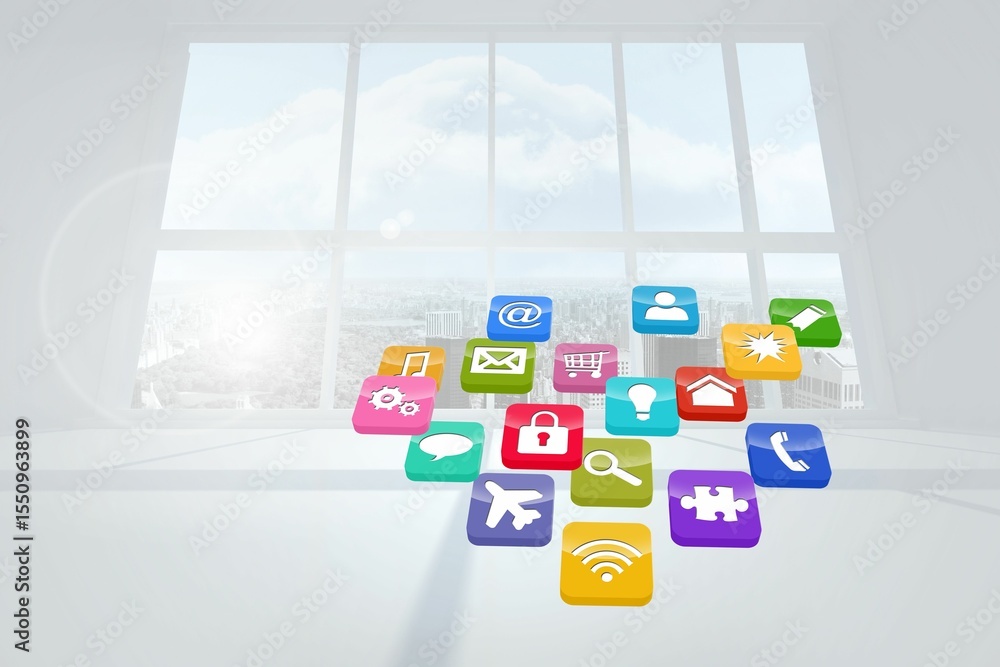 Poster computing application icons