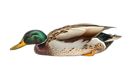 Obraz premium duck lying down, wings tucked Transparent background, PNG